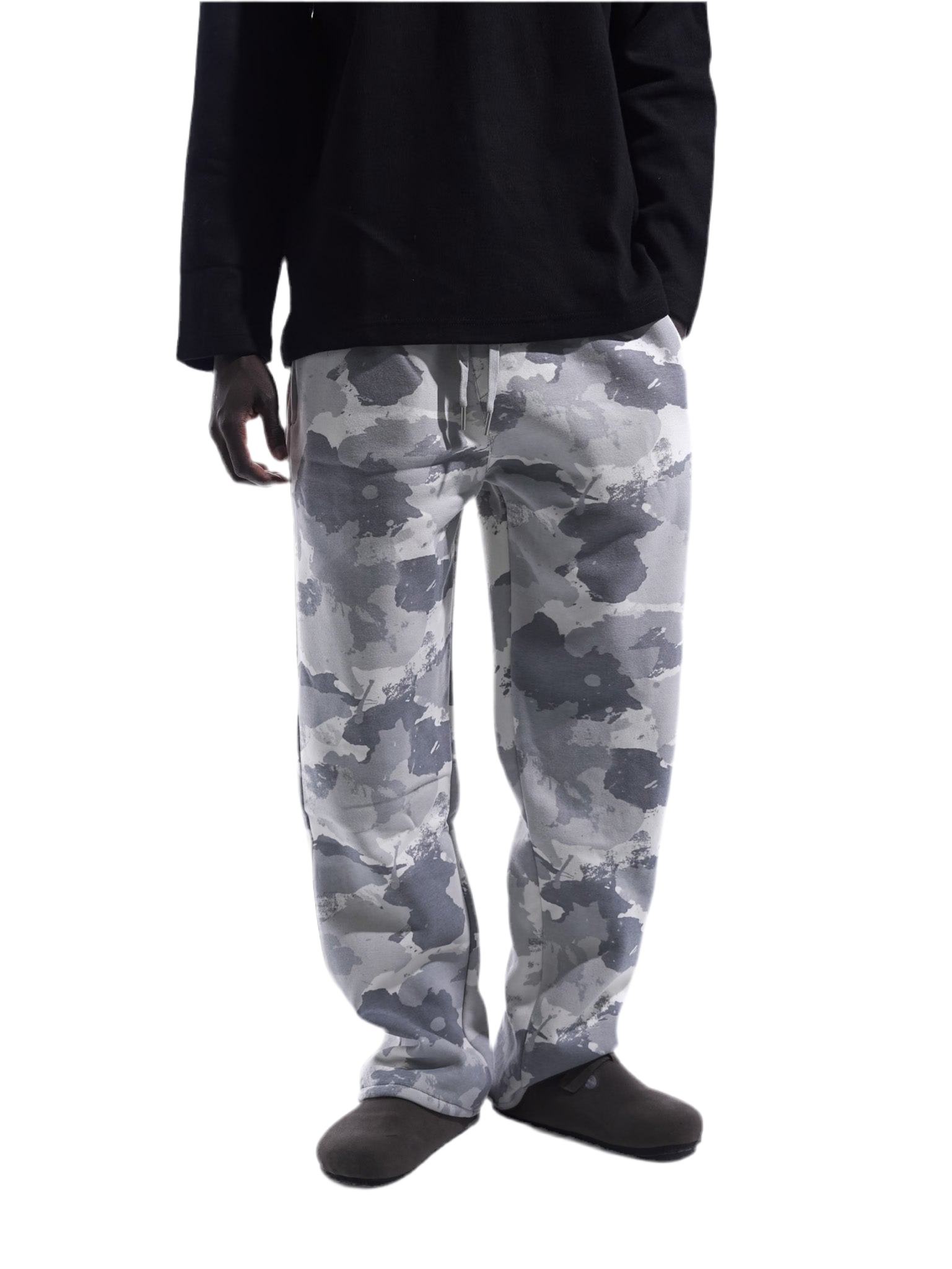 Relaxed fit sweatpants - camouflage